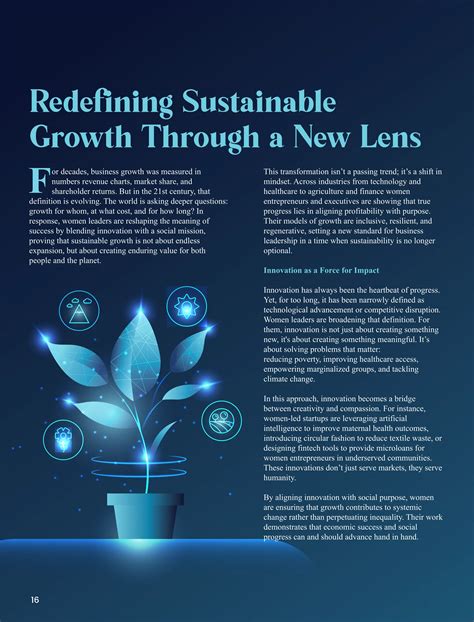 Making it Happen: Women Leaders Unite Innovation and Social Mission to Deliver Sustainable ...