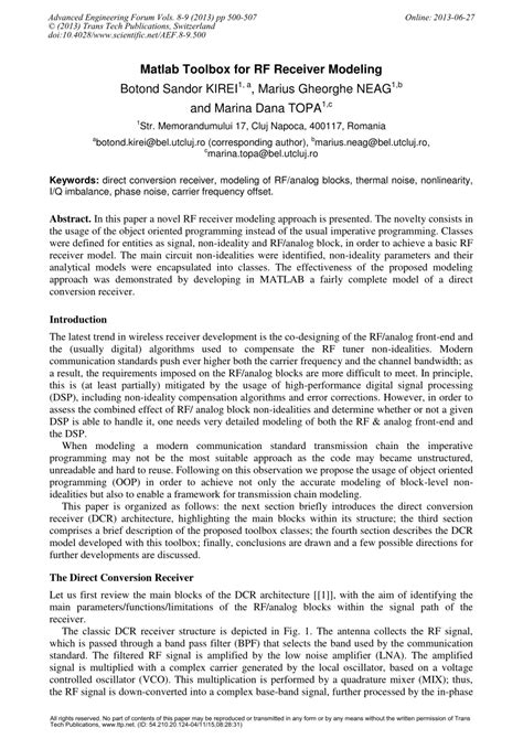 MATLAB RF Toolbox 的图像结果