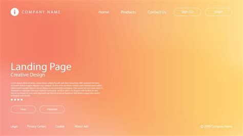 Abstract modern design with pastel color and blur effect for website ...