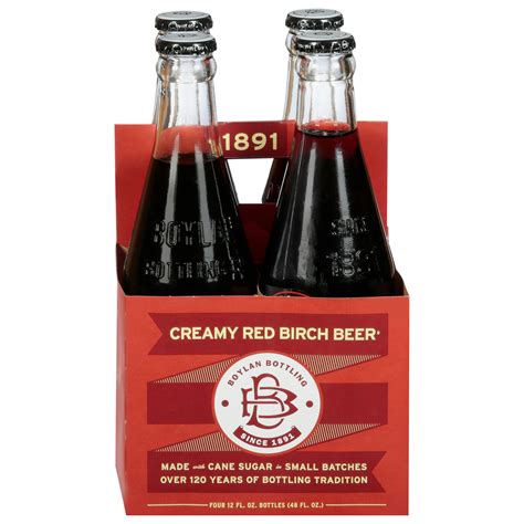 Boylan Creamy Red Birch Beer Soda 48 fl oz (4 Pack, Pack of 6 ...