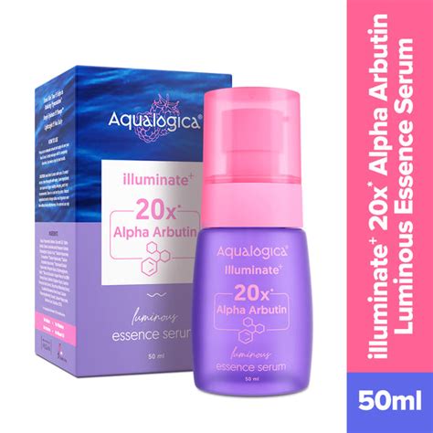 Illuminate+ 20x Alpha Arbutin Luminous Essence Serum 50ml – Aqualogica