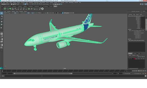 3D Airbus A220 300 Simple Interior | 3D Molier International