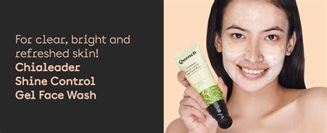 QUENCH BOTANICS QUENCH Shine Control Gel Face Wash With In-Built ...