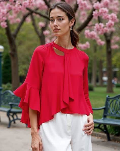 Buy Pink Tops for Women by Shein Online | sheinindia.in