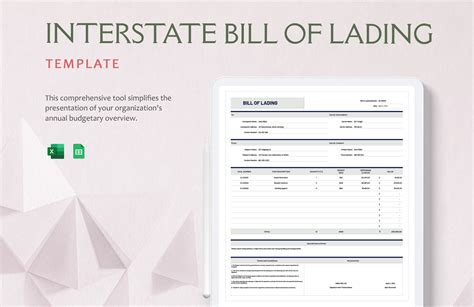 Free Editable Bill of Lading Templates in Excel to Download