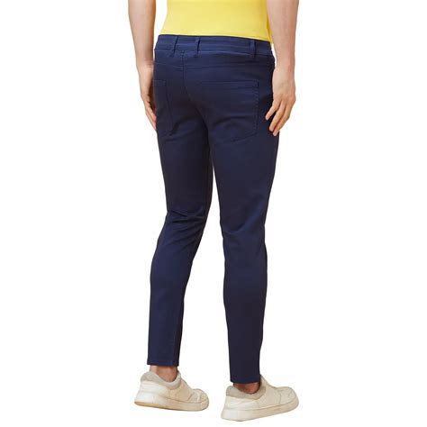 Being Human Men Cropped Fit Chino-Navy
