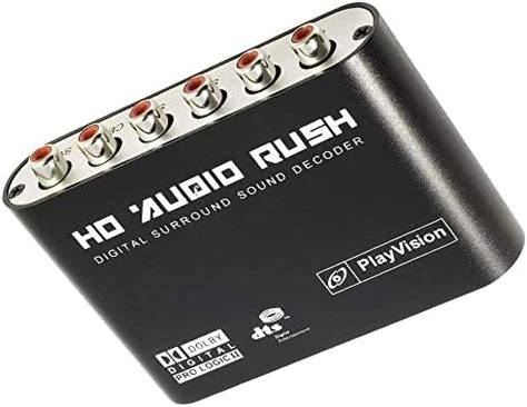 Buy ULTRABYTES 5.1 CH Audio Decoder SPDIF Coaxial to RCA DTS AC3 ...