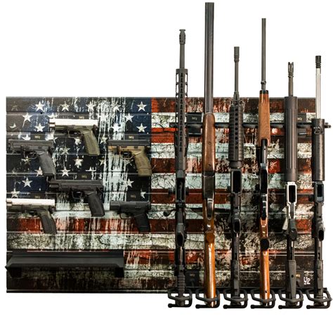 Hold Up Displays American Flag Gun Wall Bundle for 6 Rifles and 6 Pist ...