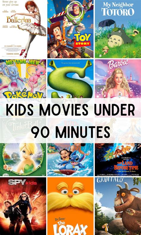 Bite-Sized Blockbusters: 50+ Kids Movies Under 90 Minutes in 2025 | Kids' movies, Best kid ...