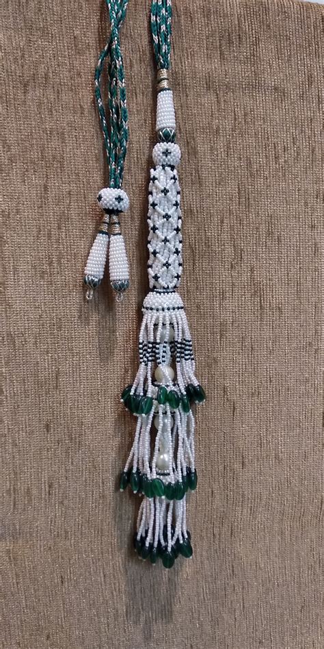 Buy Adjustable Handmade Green Necklace Thread, Indian Necklace Jewelry ...
