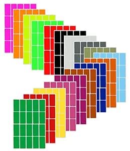 Royal Green Rectangular Color Coding Stickers 1.57inch x 0.75 inch ...