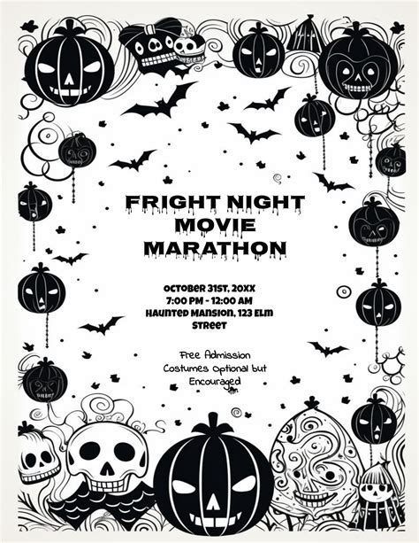 Free Halloween Flyer Templates in Google Docs