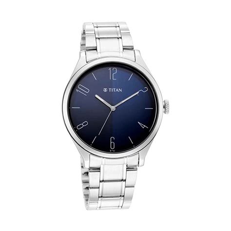 Buy Titan Mens 41 mm Neo VI Blue Dial Stainless Steel Analogue Watch ...