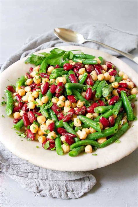 Three Bean Salad Recipe - Cookin Canuck - High Fiber Salad