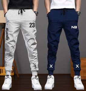 NB NICKY BOY Printed Men Blue, Grey Track Pants - Buy NB NICKY BOY ...