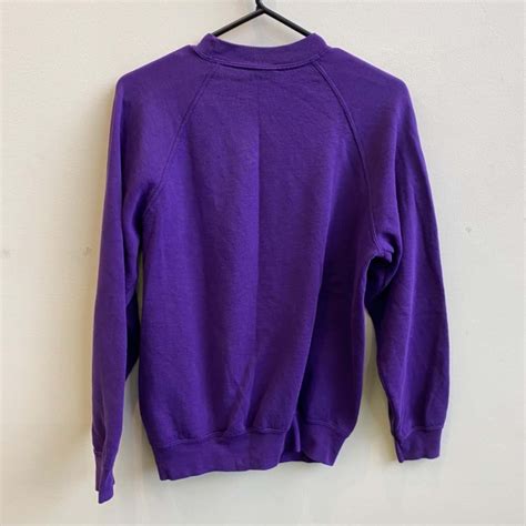Fruit of the Loom Unisex Purple Jumper Size M(s)