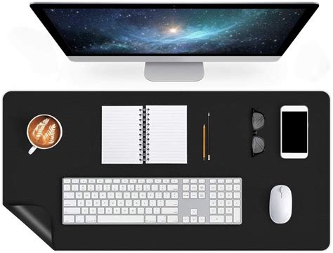 Multifunctional Black Office Desk Mat Blotter India | Ubuy