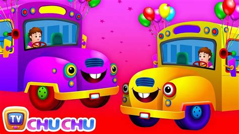 Nursery Rhymes in English: Children Video Song in English 'Wheels On ...