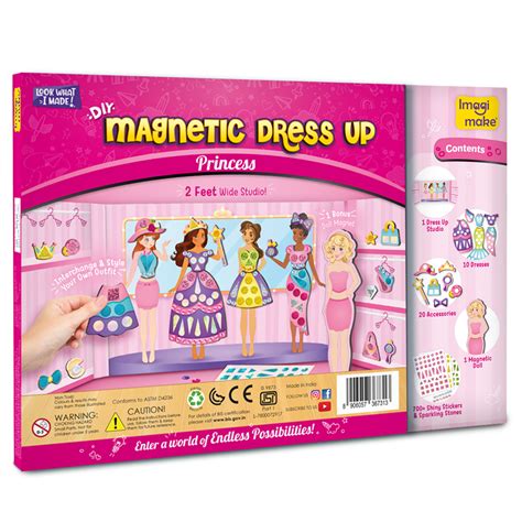 DIY Magnetic Dress Up - Princess – Imagimake