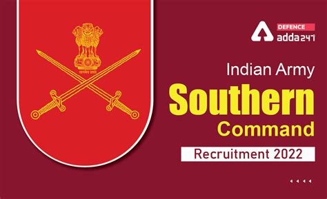 Indian Army Southern Command Recruitment 2022, Last Day to Apply for 65 ...