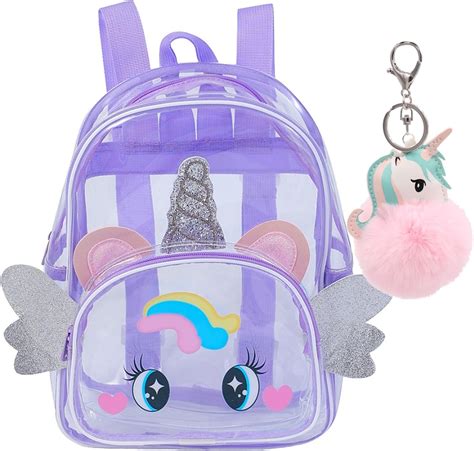 Amazon.com | ACEIOT Toddler Backpack, Clear Backpack for Girls, Unicorn ...