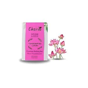Buy Ekaiva Organics Lotus Bathing Bar 125g | Premium Handmade Soap ...