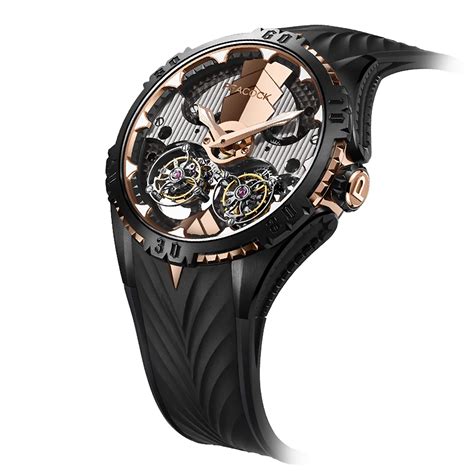 Peacock Dual Tourbillon Plume Monarch Watch 45.5mm – Peacock Watches