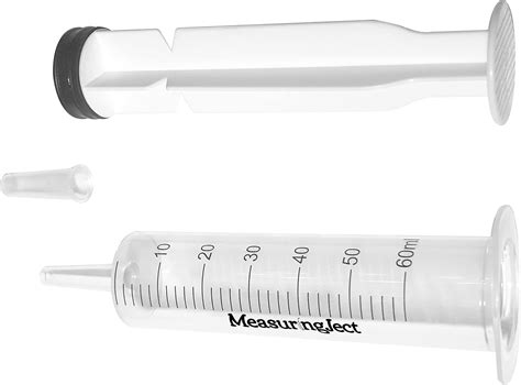 Amazon.com: 60 ml Plastic Syringes for Measuring Scientific Measurement ...