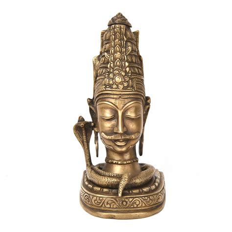 Bronze Lord Muniswaran God Shiva Head Statue
