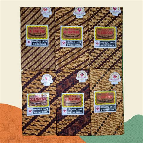 Jual KAIN BATIK MOTIF H. SANTOSO AAA UNGGUL JAYA JARIK BATIK SOGAN ...