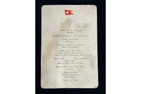 Image result for Ftitanic First Class Menu
