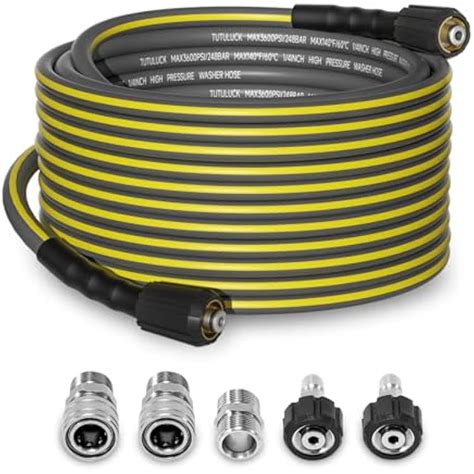TUTULUCK Flexible Pressure Washer Hose 50FT, 1/4'' Kink India | Ubuy