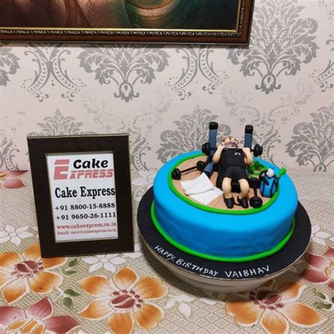 Gymaholic Guy Theme Cake Delivery in Delhi NCR - ₹2,999.00 : Cake Express