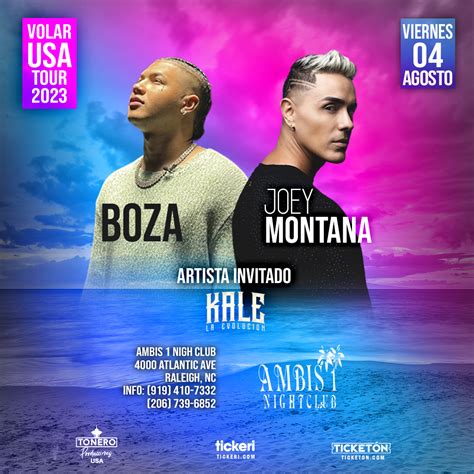BOZA - JOEY MONTANA-ARTISTA INVITADO KALE LA EVOLUCION Tickets ...