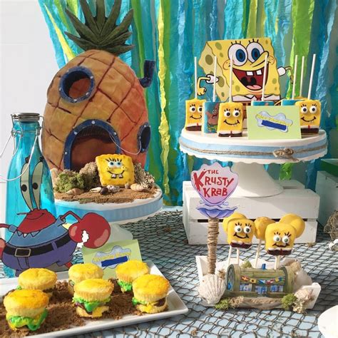 Creative Dessert Tables on Instagram: "Spongebob dessert table!!💛 # ...