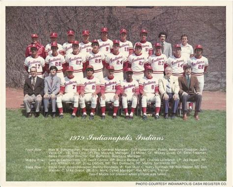 1979 Indianapolis Indians Team Photo Baseball - Trading Card Database