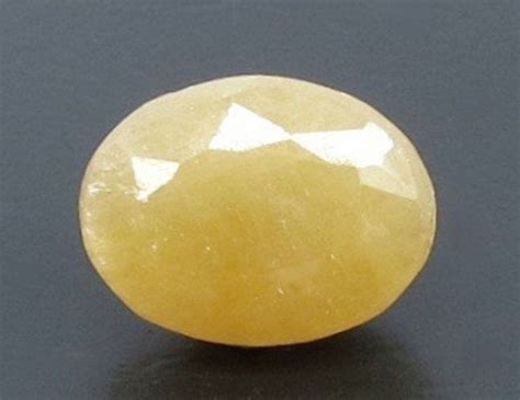 6.43/CT Natural Yellow Sapphire With Govt Lab Certificate (1221 ...