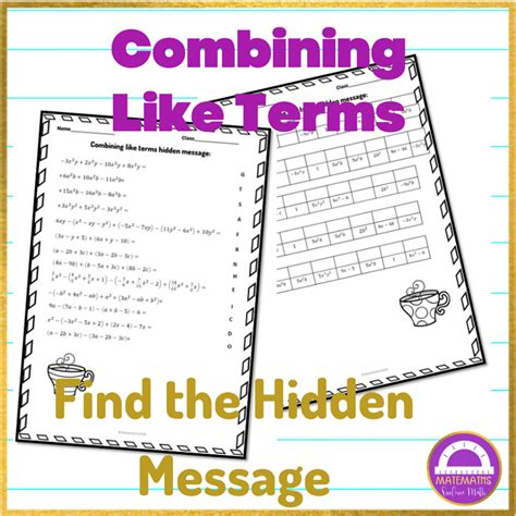 Combining Like Terms for Beginners 的图像结果