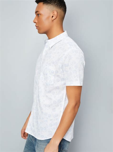Buy Men Printed Slim Fit Shirt Online at just Rs. 899.0 - 1000014831685 ...