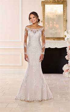 Shoulder Wedding Gowns by Traditional The Shoulder Wedding Dress Stella York Shoulder Wedding Gowns