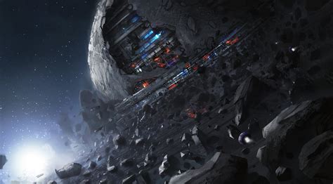 Sci-Fi Moon 4K Ultra HD Wallpaper by Leon Tukker | 4506x2500 ...