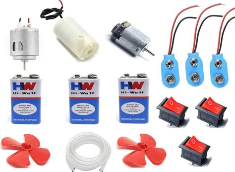 TZZOT Dc Motor with Propeller/9v Battery/Toy motor/Mini Water Pump ...