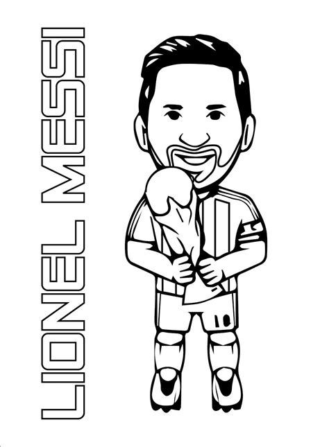 Messi Soccer Coloring Pages