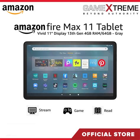Amazon Fire Max 11 Tablet Vivid 11" Display 13th Gen 4GB RAM/64GB ...