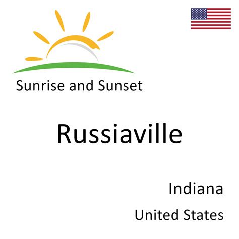 Sunrise and Sunset Times in Russiaville, Indiana, United States