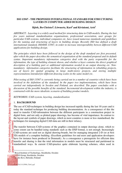 (PDF) ISO 13567 - The Proposed International Standard for Structuring ...