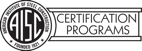 Image result for AISC Certification Logo