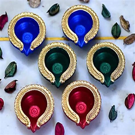Buy Creative Space Diwali Assorted Diya Set - Used For Decoration, Eco ...