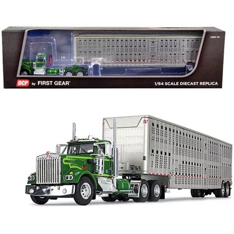 First Gear Kenworth W900A Day Cab & Wilson Silverstar Livestock India ...