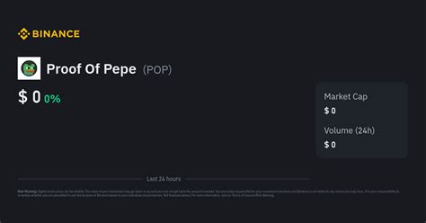 Proof Of Pepe Price Today | POP to USD Live Price, Market Cap & Chart